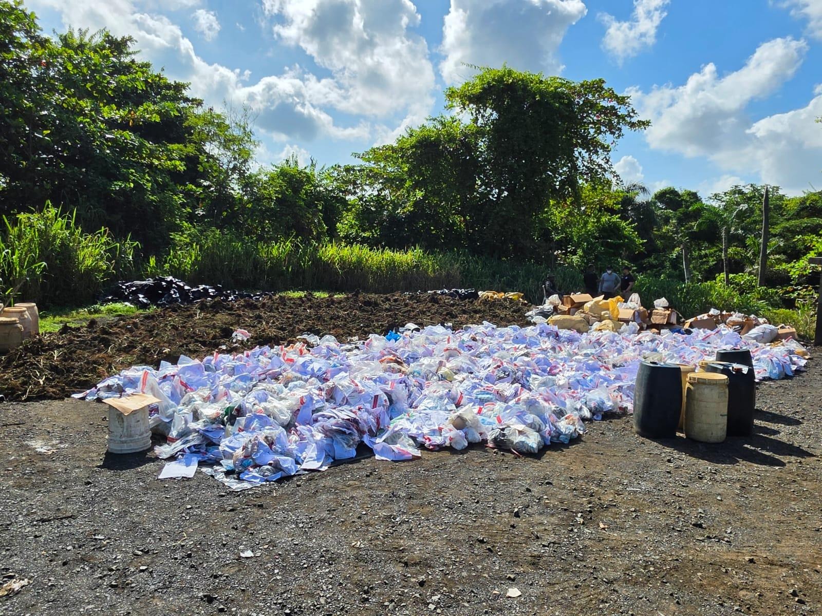 inacif-destruye-mas-de-3,700-kilos-de-drogas-incautadas-en-operativos-contra-el-narcotrafico